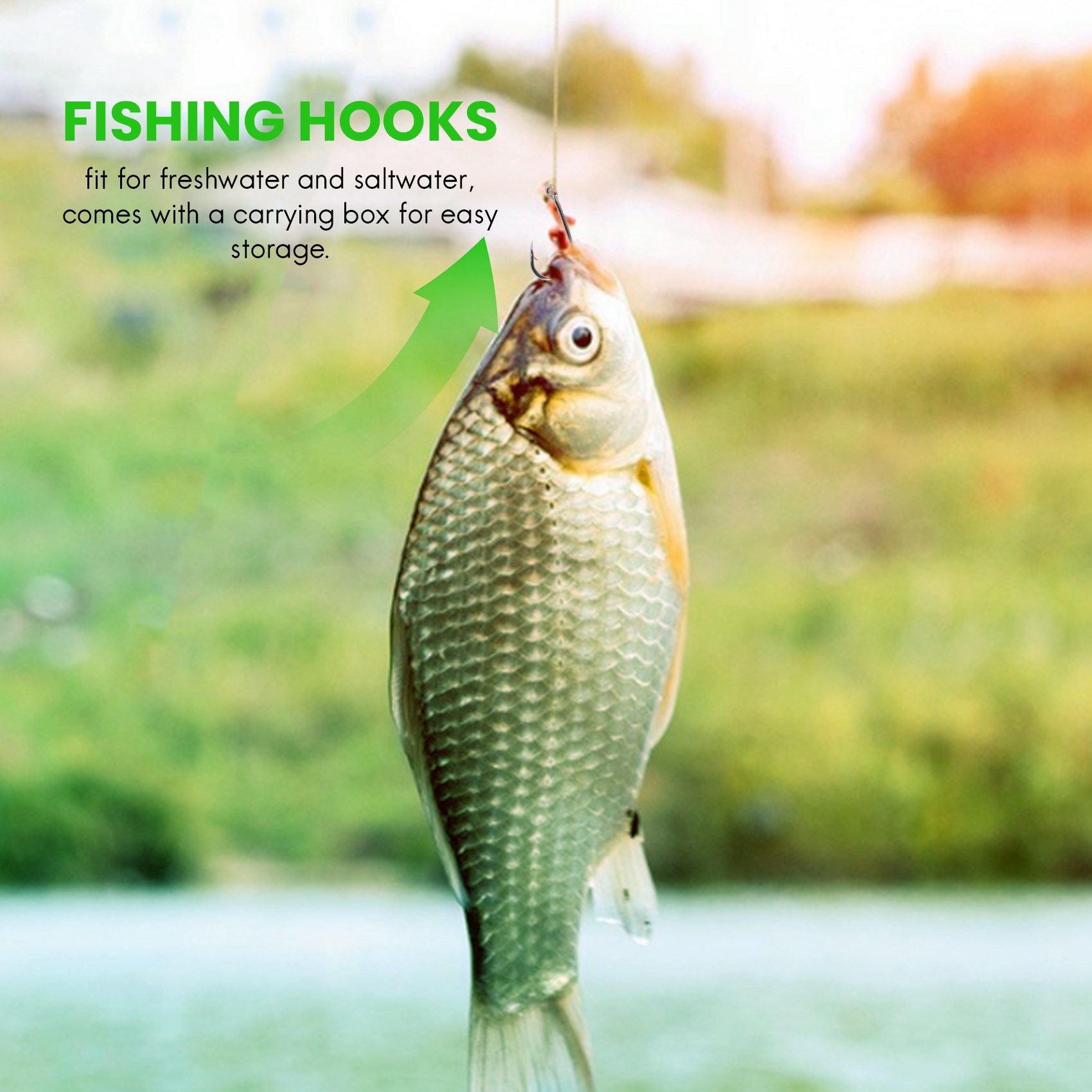 Fishing Hook Size - Nouveauté 500 pièces/ensemble tailles assorties #