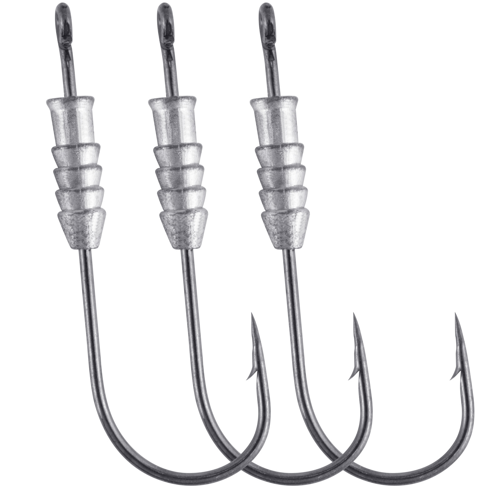 Fishing Hook Offset - 5/10 pièces crochets de ver lestés
