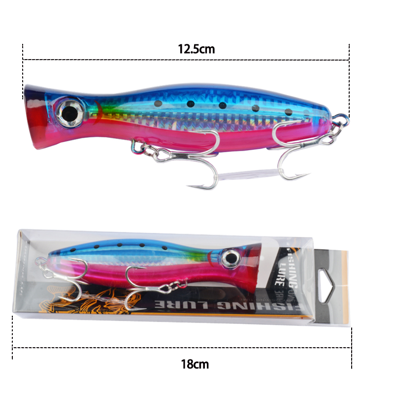 1 pièce 43g Grand Popper Flott - Fishing Hook Treble avis et prix